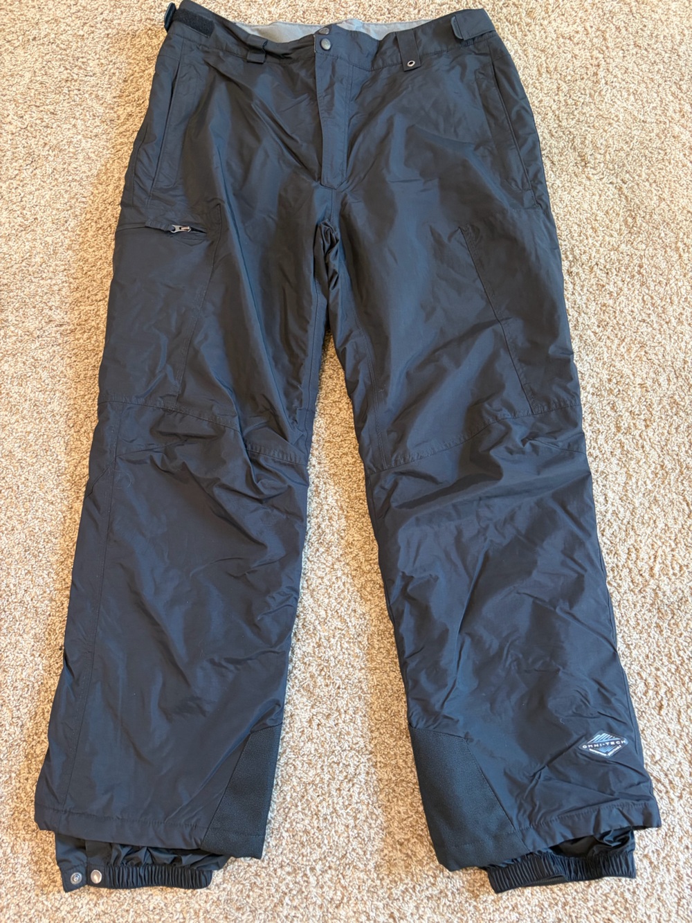 Columbia Snow Pants Mens XL Omni-Tech waterproof Black Ski Snowboard